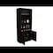 Tuhome Montenegro Bar Cabinet, Double Door Cabinet, Five Built-in Wine Rack, Three Shelves, Black BLW6550 - alternate 3